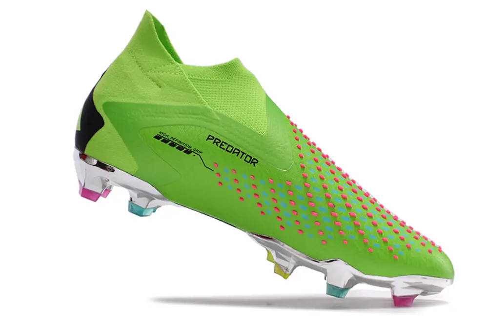 Adidas Predator Accuracy+ Laceless FG - Green/Neon Green/Jet Black