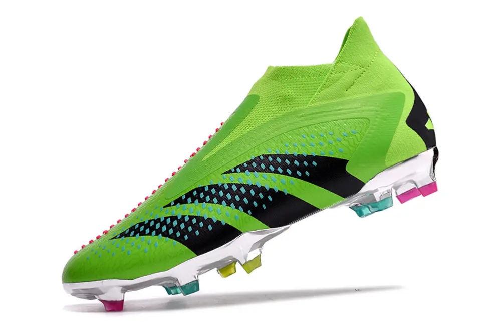 Adidas Predator Accuracy+ Laceless FG - Green/Neon Green/Jet Black