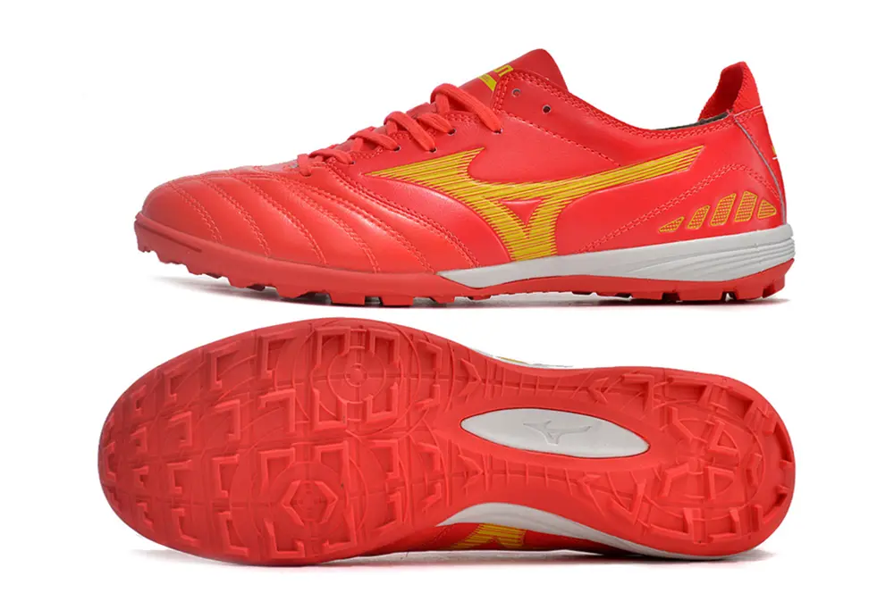 Mizuno Morelia Wave Cup Classic TF - Red/Vibrant Red/Lightning Yellow