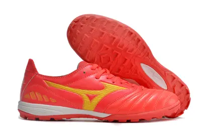 Mizuno Morelia Wave Cup Classic TF - Red/Vibrant Red/Lightning Yellow