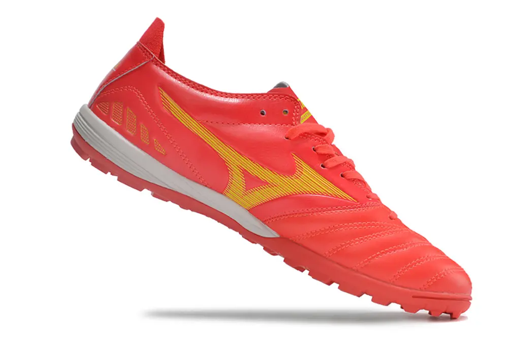 Mizuno Morelia Wave Cup Classic TF - Red/Vibrant Red/Lightning Yellow