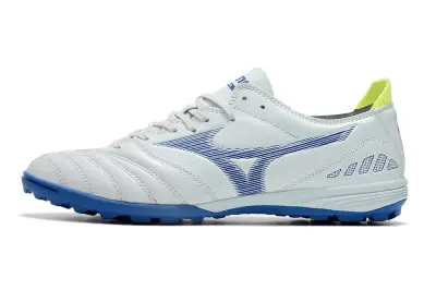 Mizuno Morelia Wave Cup Classic TF - White/Blue Wave/Neon Accent
