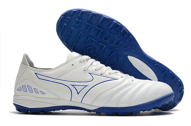 Mizuno Morelia Wave Cup Classic TF - White/Blue Lightning/Ghost White