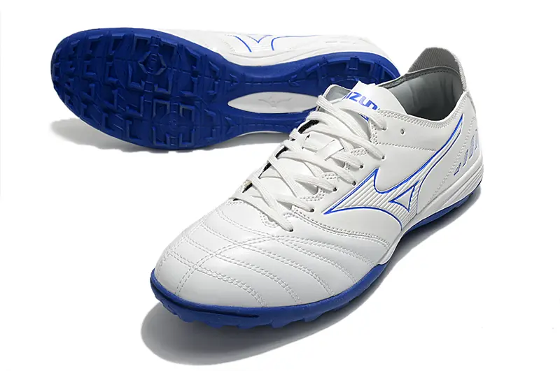 Mizuno Morelia Wave Cup Classic TF - White/Blue Lightning/Ghost White
