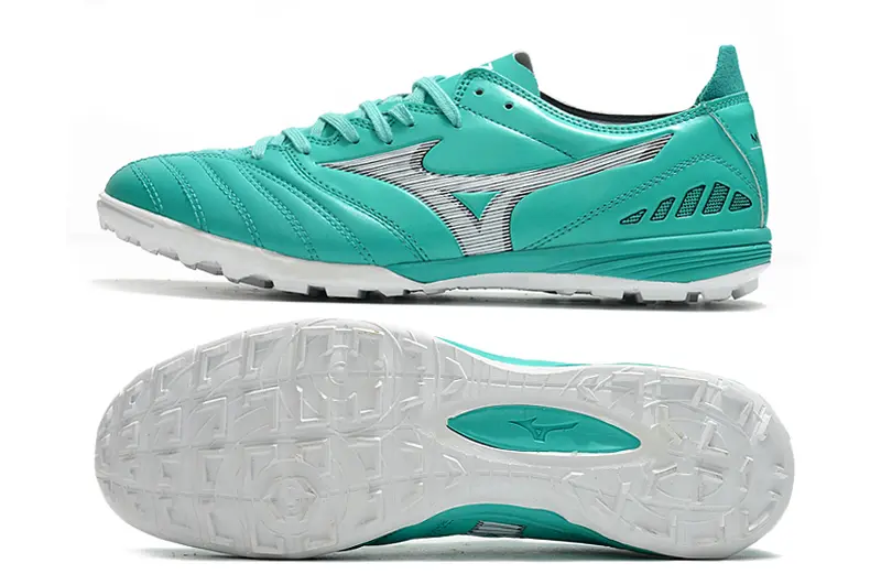 Mizuno Morelia Wave Cup Classic TF - Turquoise/Vibrant Aqua/Metallic Silver