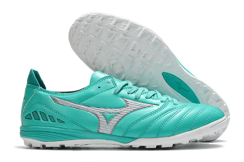Mizuno Morelia Wave Cup Classic TF - Turquoise/Vibrant Aqua/Metallic Silver