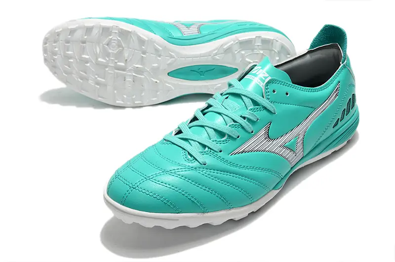 Mizuno Morelia Wave Cup Classic TF - Turquoise/Vibrant Aqua/Metallic Silver