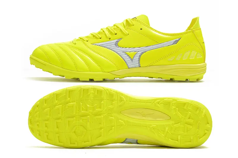 Mizuno Morelia Wave Cup Classic TF - Yellow/Neon Yellow/Steel Grey