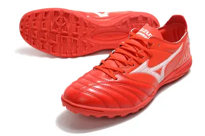 Mizuno Morelia Wave Cup Classic TF - Red/Vibrant Crimson/Fiery Orange