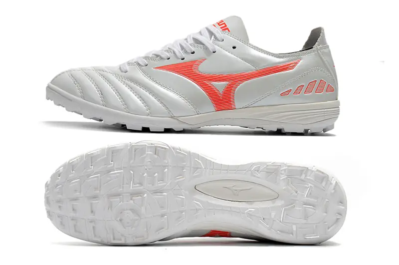 Mizuno Morelia Wave Cup Classic TF - White/Dynamic Orange/Metallic Silver