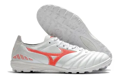 Mizuno Morelia Wave Cup Classic TF - White/Dynamic Orange/Metallic Silver