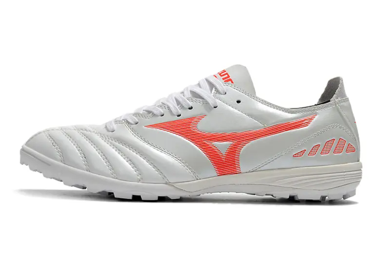 Mizuno Morelia Wave Cup Classic TF - White/Dynamic Orange/Metallic Silver