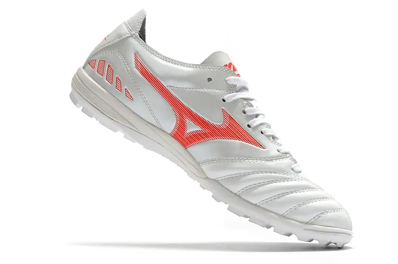 Mizuno Morelia Wave Cup Classic TF - White/Dynamic Orange/Metallic Silver