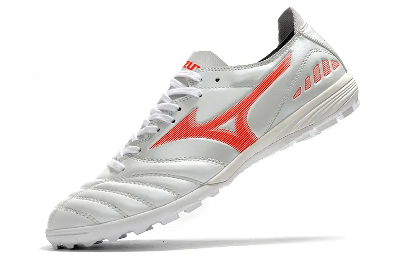 Mizuno Morelia Wave Cup Classic TF - White/Dynamic Orange/Metallic Silver