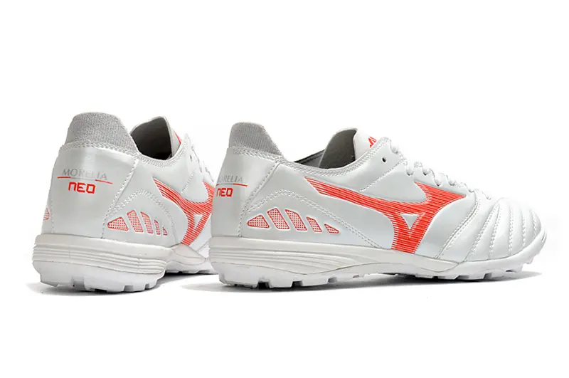 Mizuno Morelia Wave Cup Classic TF - White/Dynamic Orange/Metallic Silver