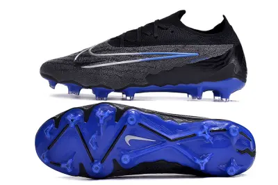 Nike Phantom GX Elite FG - Black/Electric Blue/Charcoal Gray