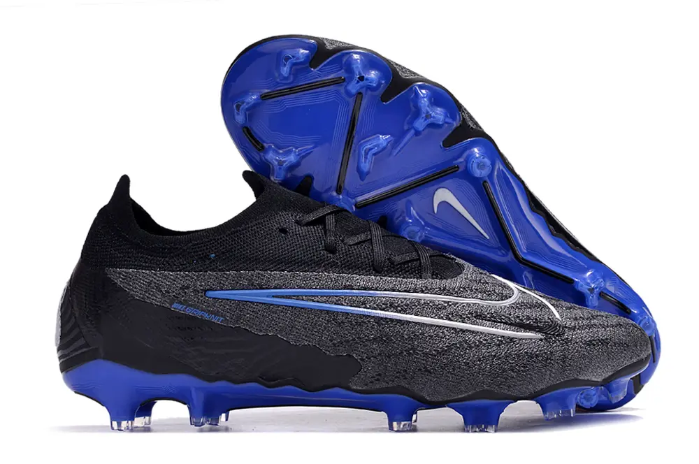 Nike Phantom GX Elite FG - Black/Electric Blue/Charcoal Gray