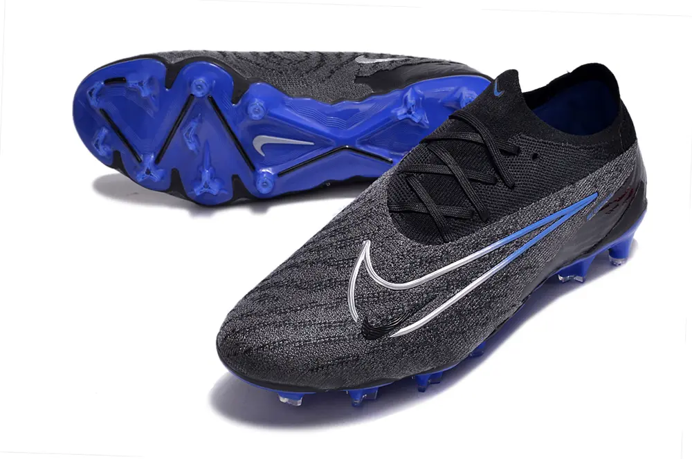 Nike Phantom GX Elite FG - Black/Electric Blue/Charcoal Gray