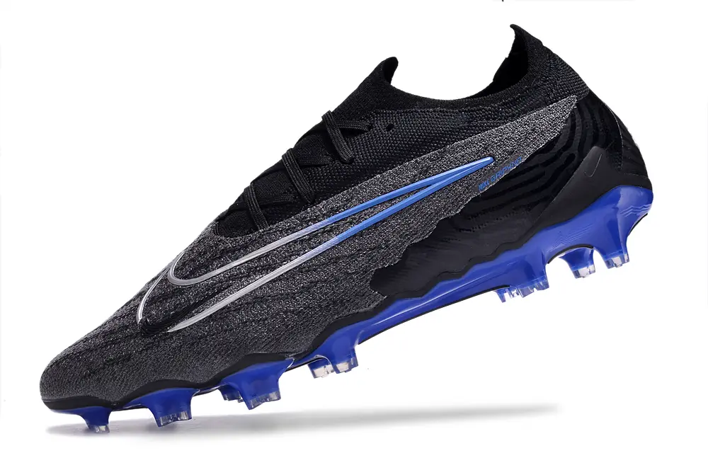 Nike Phantom GX Elite FG - Black/Electric Blue/Charcoal Gray