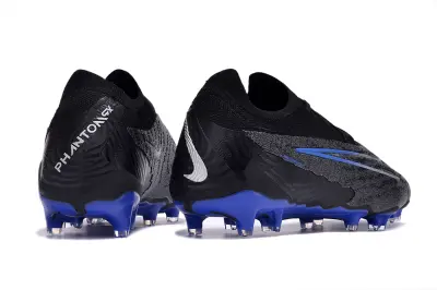 Nike Phantom GX Elite FG - Black/Electric Blue/Charcoal Gray