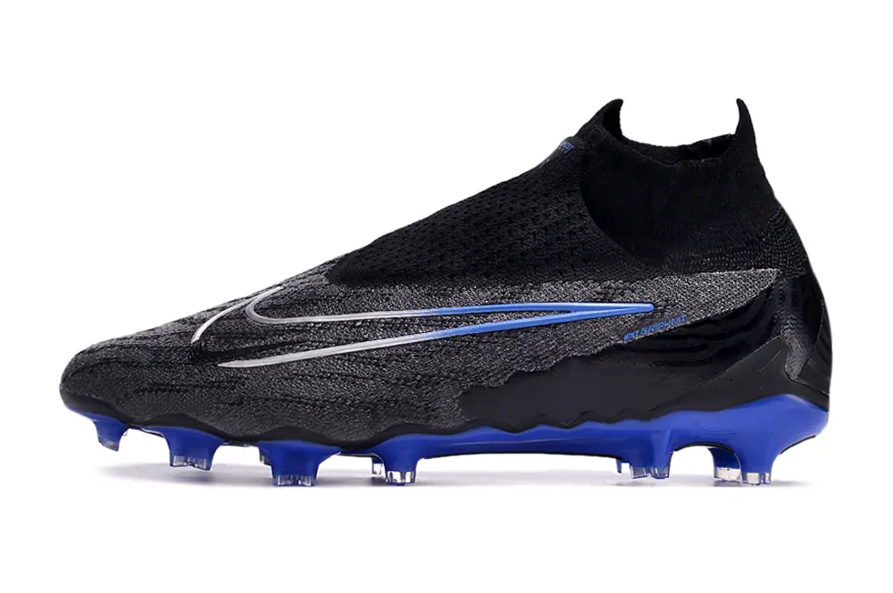 Nike Phantom GX Elite DF FG - Black/Electric Blue/Charcoal Gray