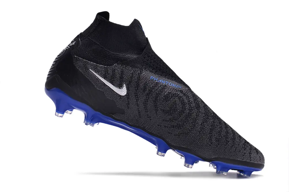 Nike Phantom GX Elite DF FG - Black/Electric Blue/Charcoal Gray