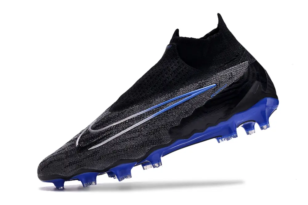 Nike Phantom GX Elite DF FG - Black/Electric Blue/Charcoal Gray