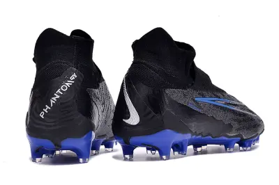 Nike Phantom GX Elite DF FG - Black/Electric Blue/Charcoal Gray
