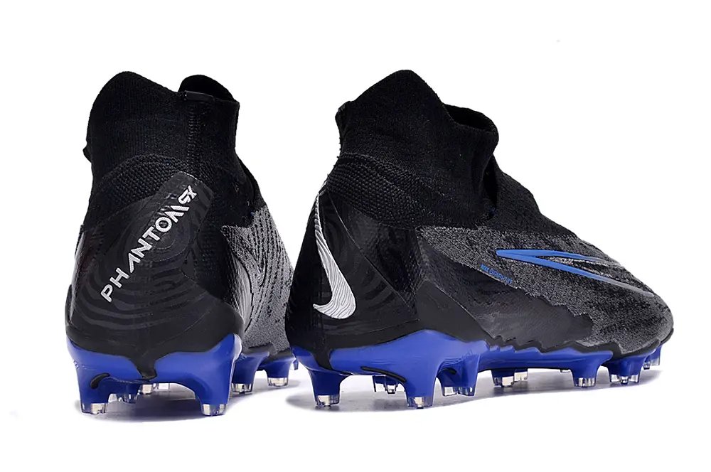 Nike Phantom GX Elite DF FG - Black/Electric Blue/Charcoal Gray