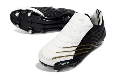 Adidas F50 Spider Elite SG Soft Ground Soccer Cleats - White/Black/Gold