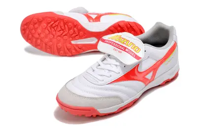 Mizuno Morelia Classic TF - White/Coral Red/Light Grey