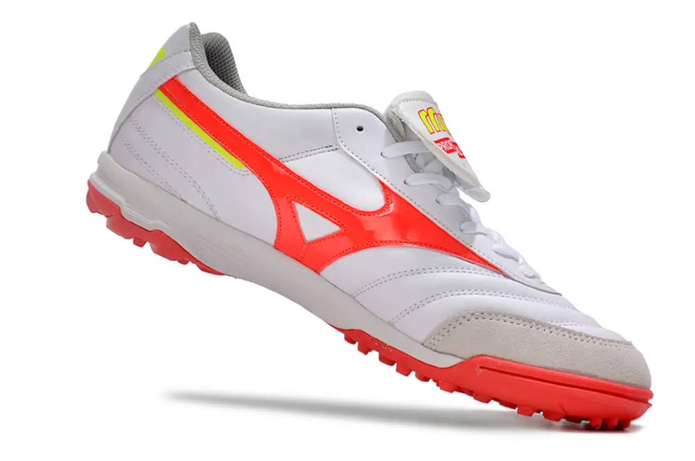 Mizuno Morelia Classic TF - White/Coral Red/Light Grey