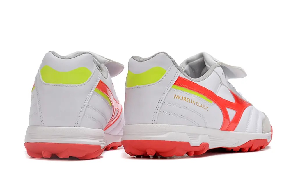 Mizuno Morelia Classic TF - White/Coral Red/Light Grey