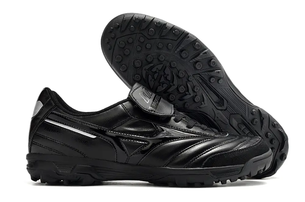 Mizuno Morelia Classic TF - Black/Midnight Black/Jet Black
