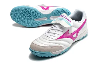 Mizuno Morelia Classic TF - White/Vibrant Pink/Light Blue