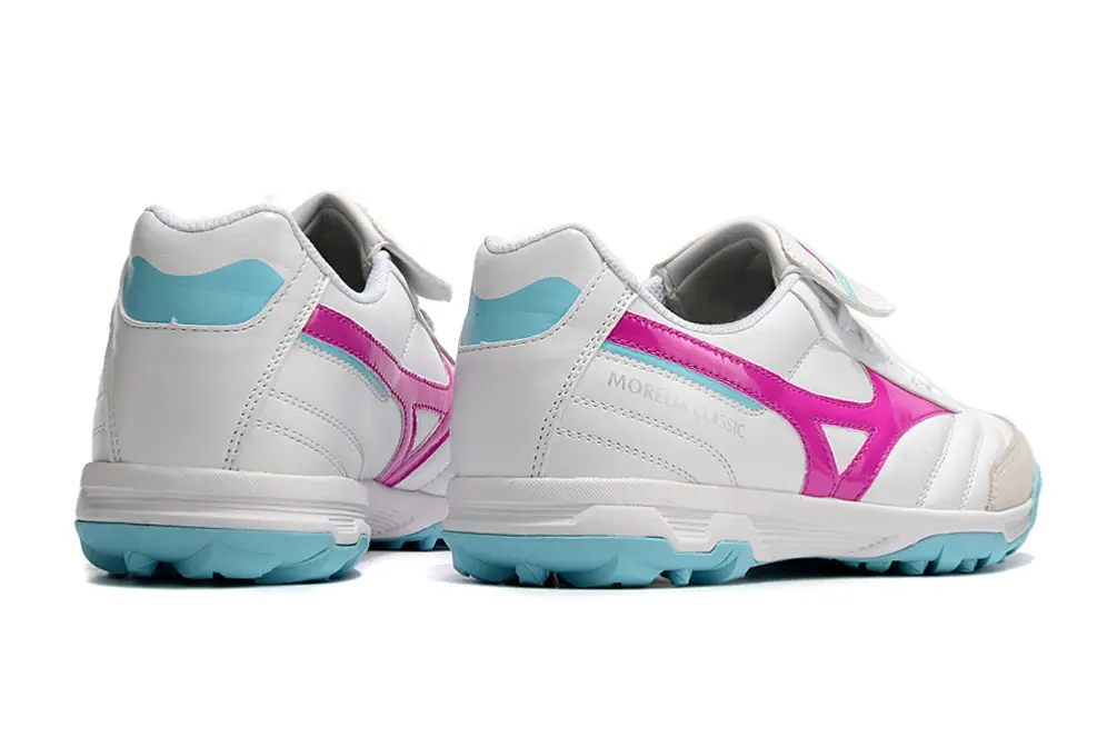Mizuno Morelia Classic TF - White/Vibrant Pink/Light Blue