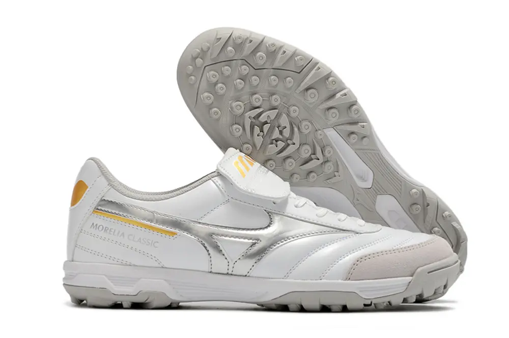 Mizuno Morelia Classic TF - White/Silver/Light Gray