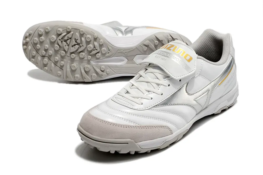 Mizuno Morelia Classic TF - White/Silver/Light Gray