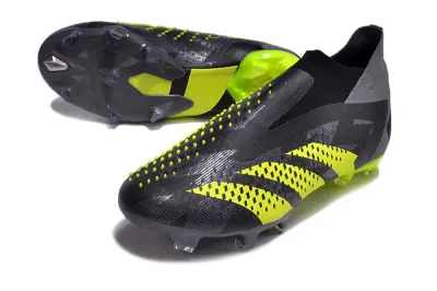 Adidas Predator Accuracy+ Laceless FG - Yellow/Electric Yellow/Shaded Black