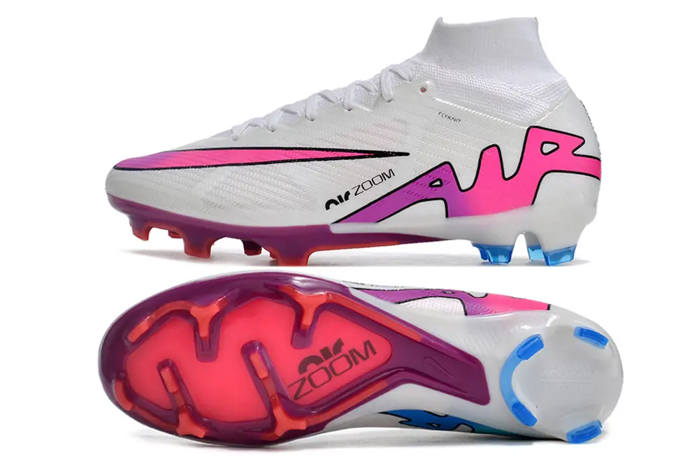 Nike Air Zoom Mercurial Superfly 9 Elite FG - White/Vibrant Pink/Deep Purple
