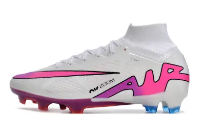 Nike Air Zoom Mercurial Superfly 9 Elite FG - White/Vibrant Pink/Deep Purple
