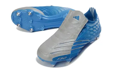 Adidas F50 Spider Elite SG Soft Ground Soccer Cleats - Blue/Sky Blue/Silver