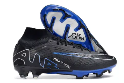 Nike Air Zoom Mercurial Superfly 9 Elite FG - Black/Electric Blue/Metallic Silver