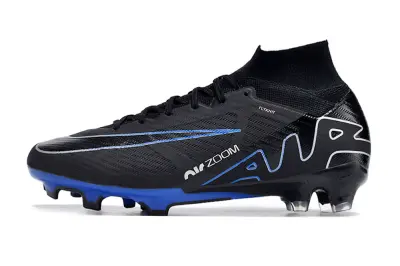 Nike Air Zoom Mercurial Superfly 9 Elite FG - Black/Electric Blue/Metallic Silver