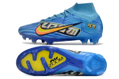 Mbappé x Nike Air Zoom Mercurial Superfly 9 Elite FG - Blue/Vibrant Aqua/Neon Yellow