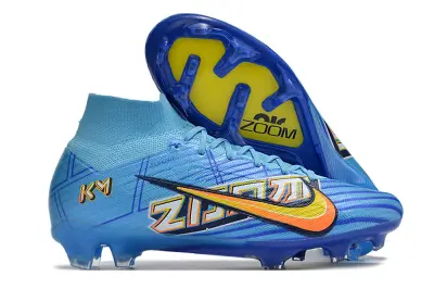Mbappé x Nike Air Zoom Mercurial Superfly 9 Elite FG - Blue/Vibrant Aqua/Neon Yellow