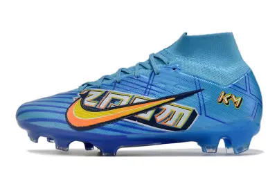 Mbappé x Nike Air Zoom Mercurial Superfly 9 Elite FG - Blue/Vibrant Aqua/Neon Yellow