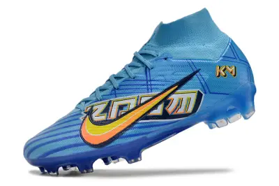 Mbappé x Nike Air Zoom Mercurial Superfly 9 Elite FG - Blue/Vibrant Aqua/Neon Yellow
