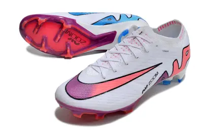 Nike Air Zoom Mercurial Vapor 15 Elite FG - White/Vibrant Pink/Soft Purple