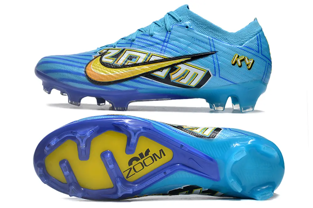 Mbappé x Nike Air Zoom Mercurial Vapor 15 Elite FG - Blue/Electric Blue/Golden Yellow